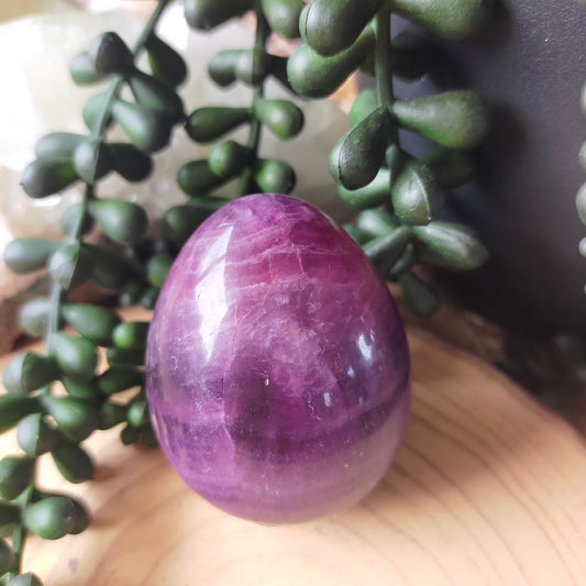 Purple Fluorite Egg