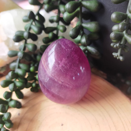 Gorgeous Purple Fluorite Egg