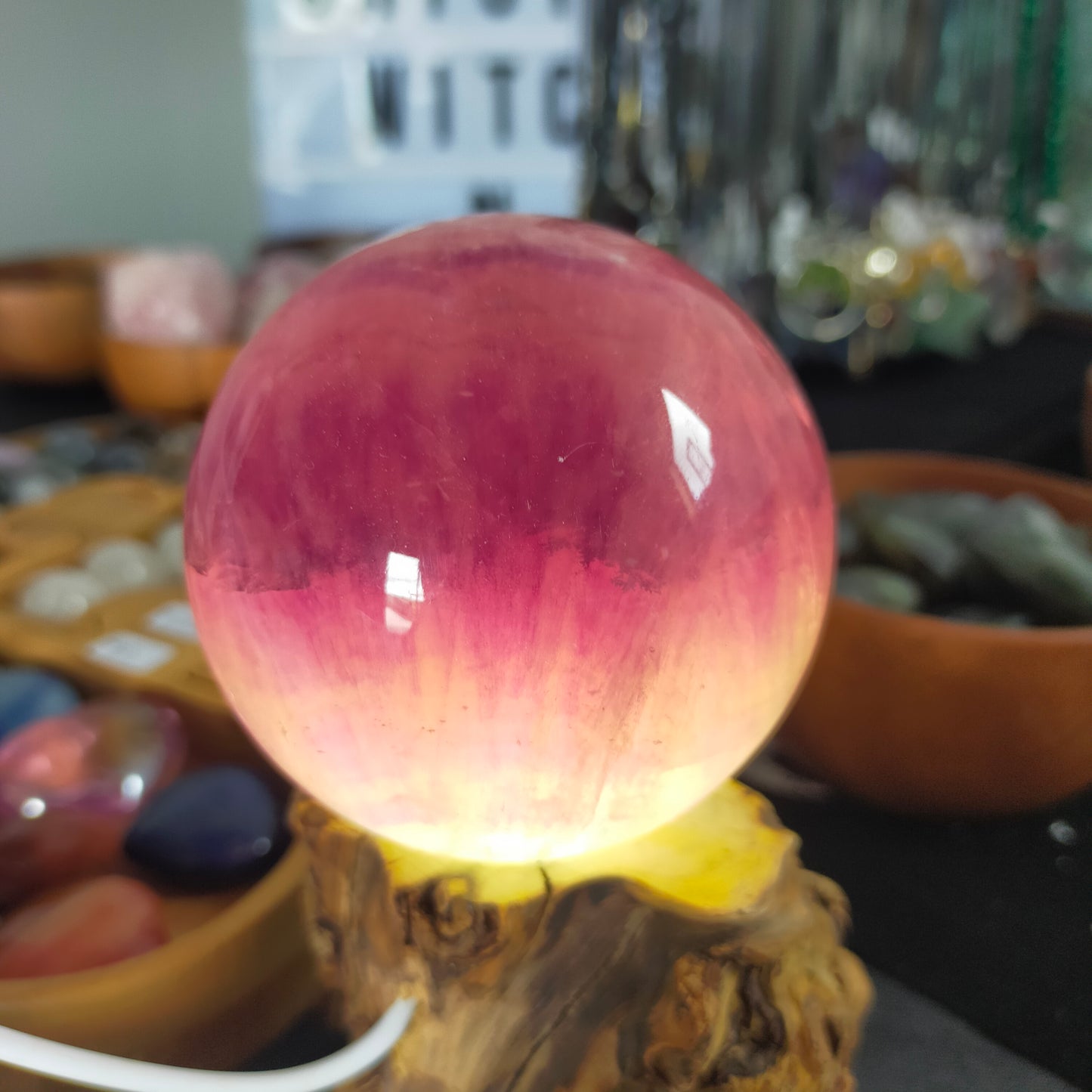 Stunning Purple Fluorite Sphere