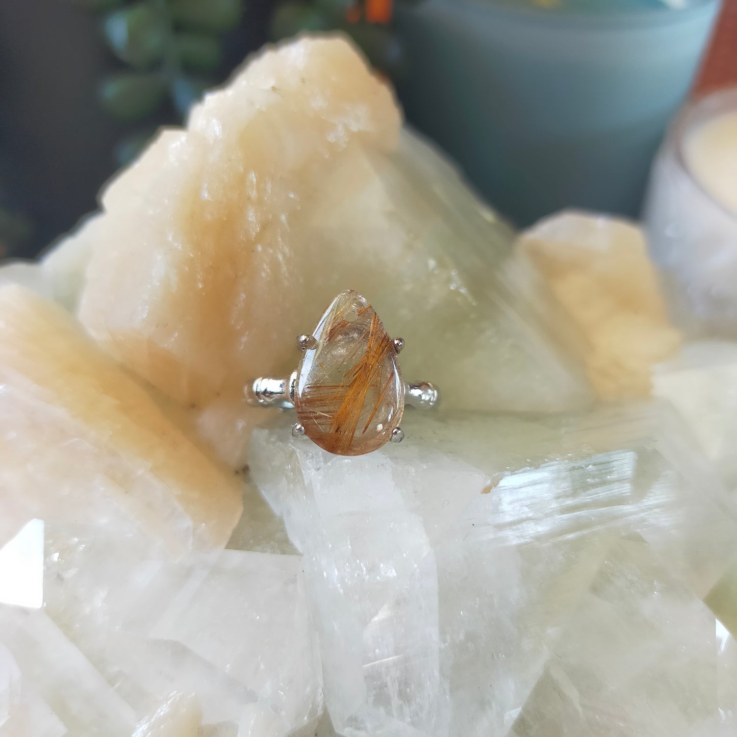 Golden Rutile Ring