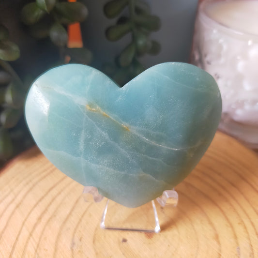 Caribbean Calcite Heart