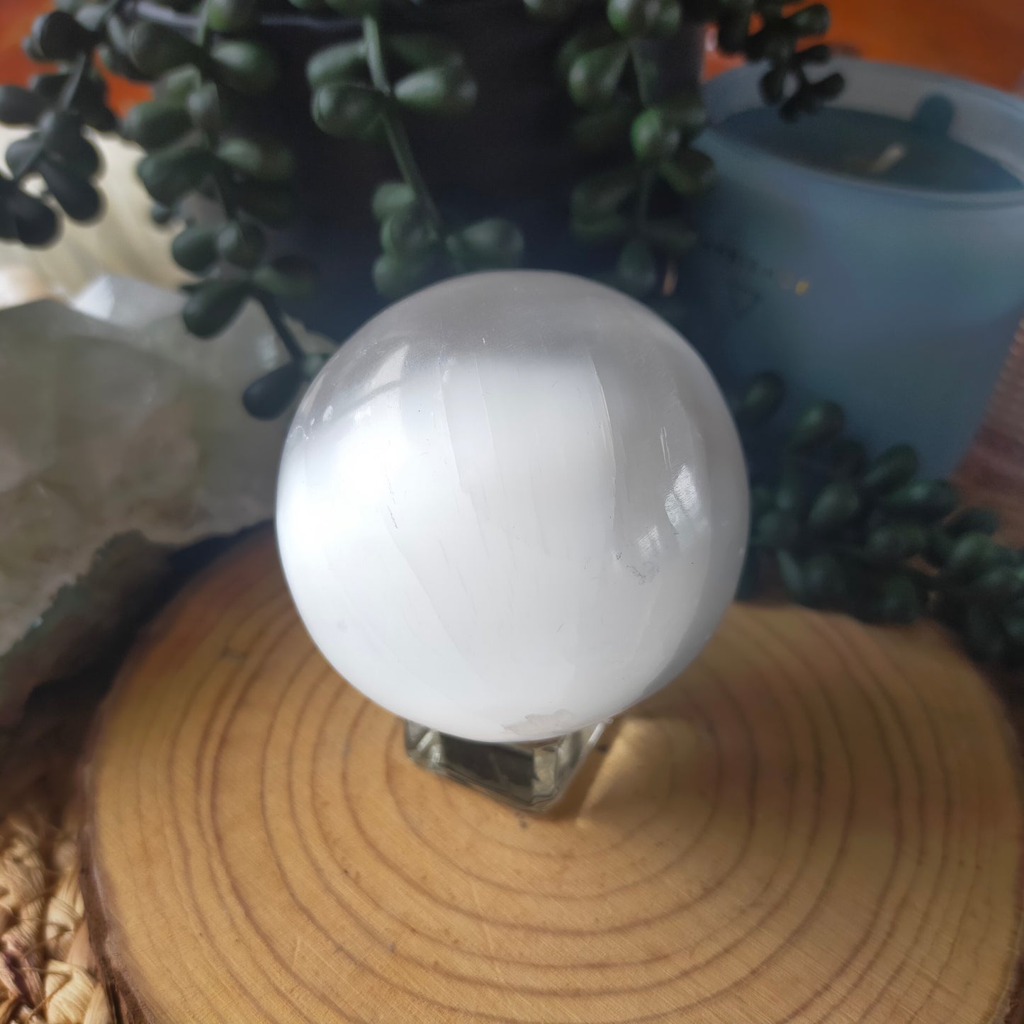 Satin Spar Sphere