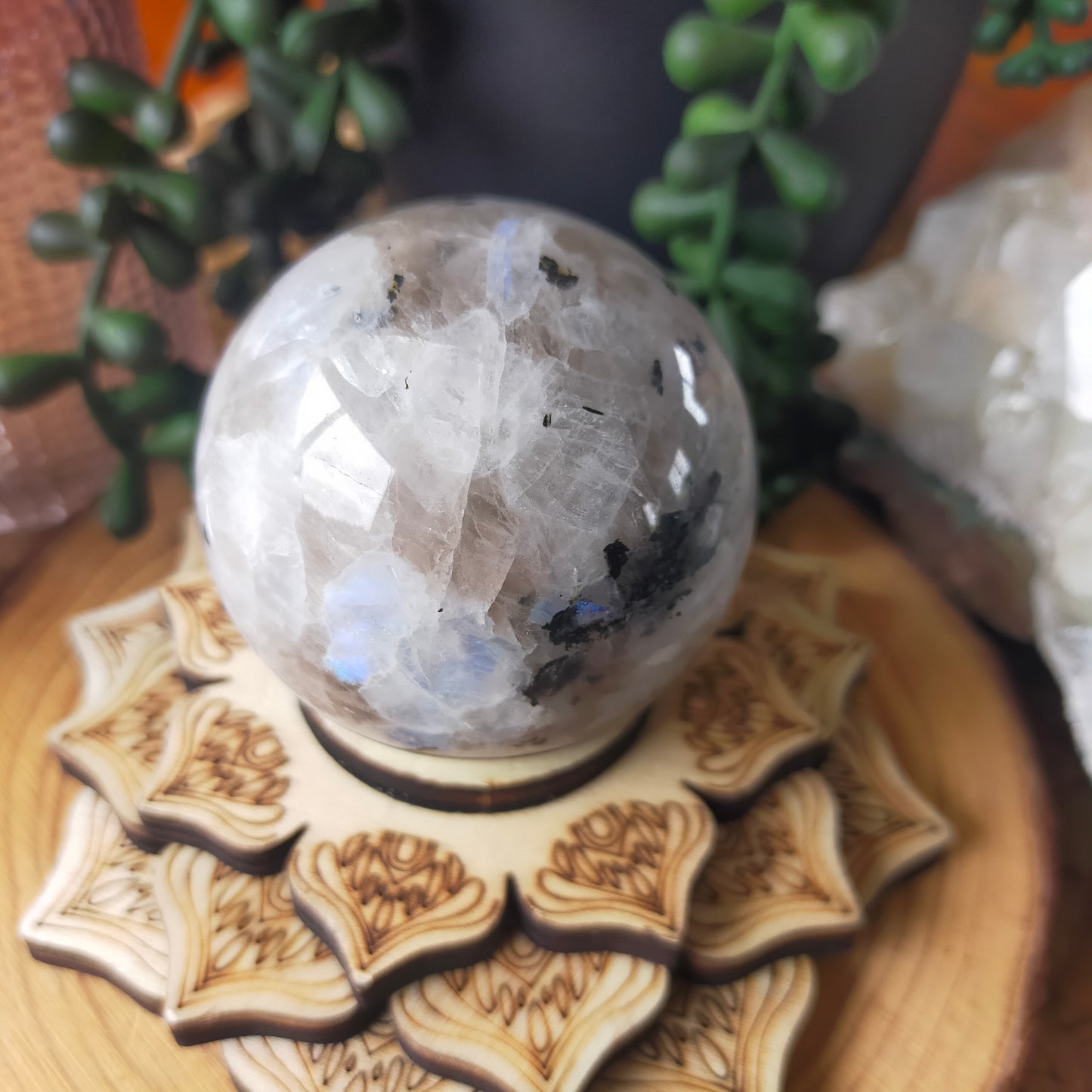 Rainbow Moonstone Sphere