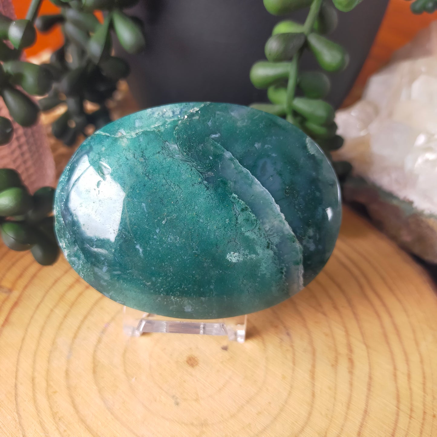 Moss Agate Palmstone