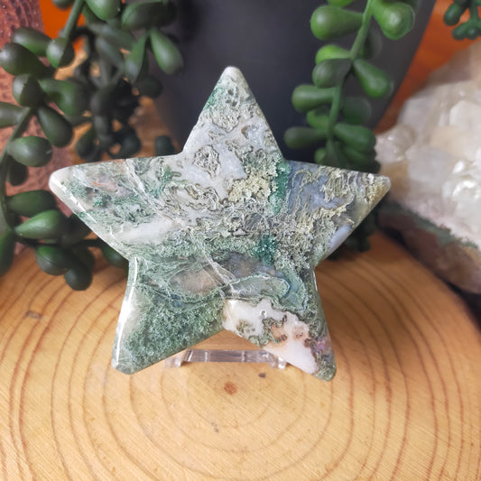 Moss Agate Star