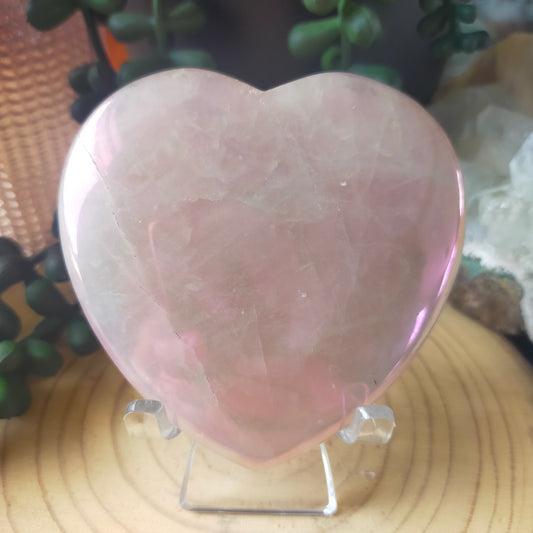 Aura Rose Quartz Heart