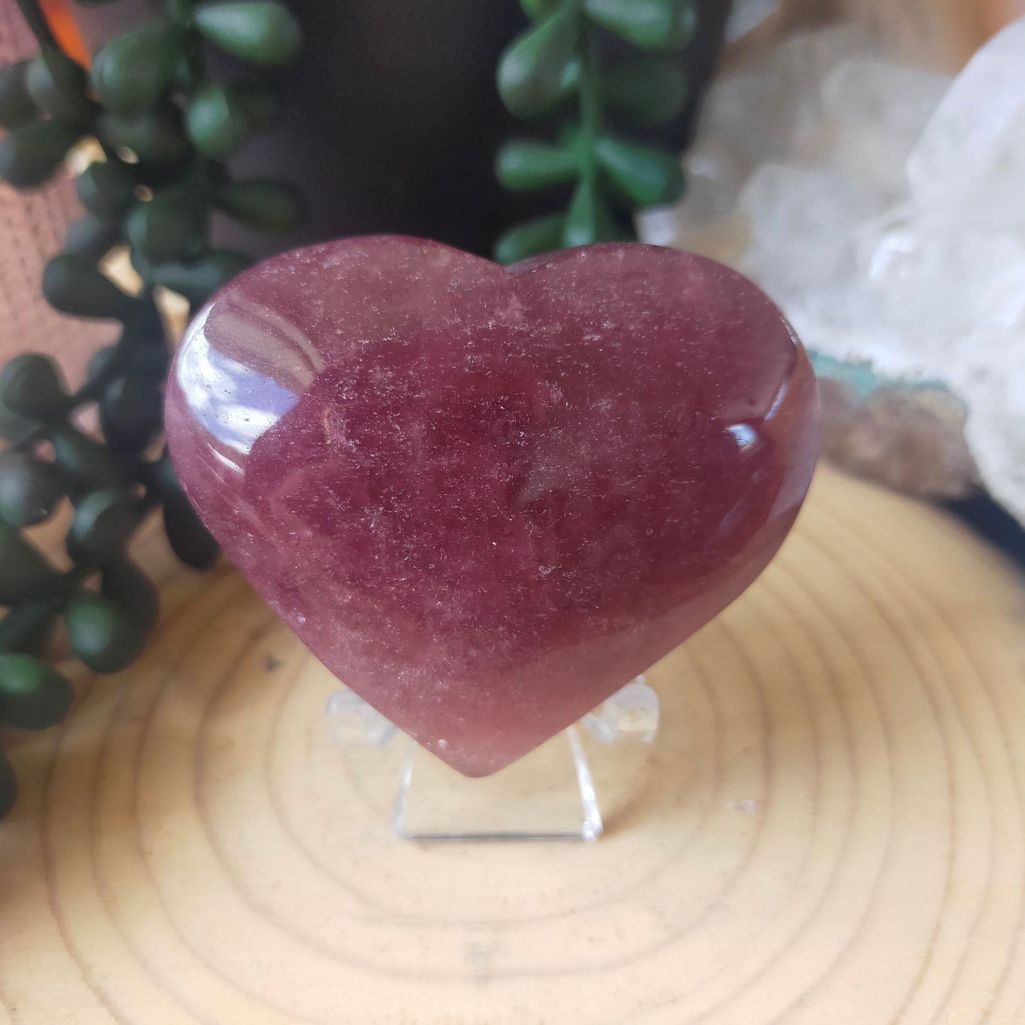 Strawberry Quartz Heart