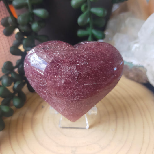 Strawberry Quartz Heart