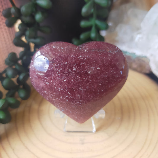 Strawberry Quartz Heart