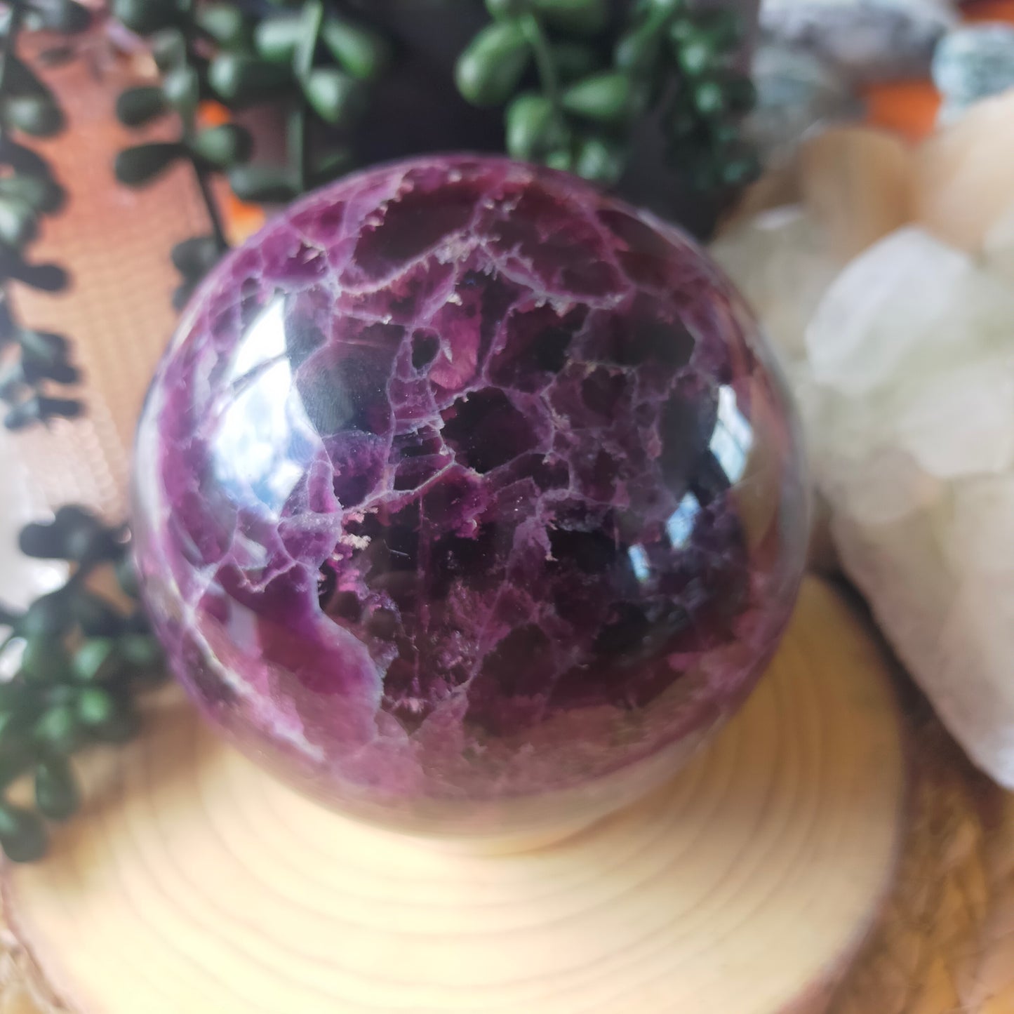 Large Purple Fluorite Sphere