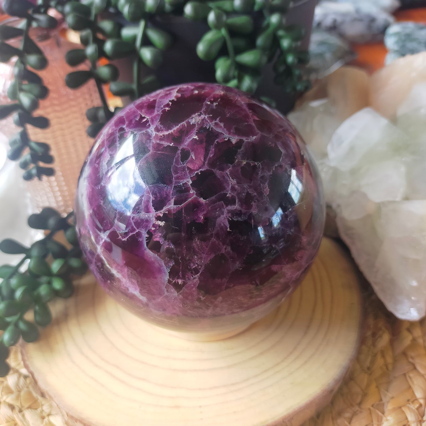 Large Purple Fluorite Sphere