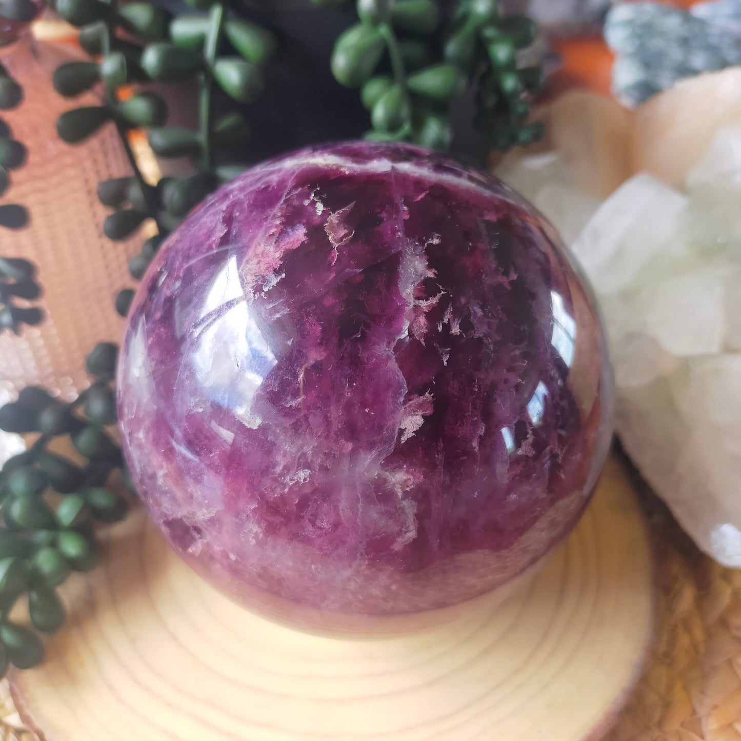 Large Purple Fluorite Sphere