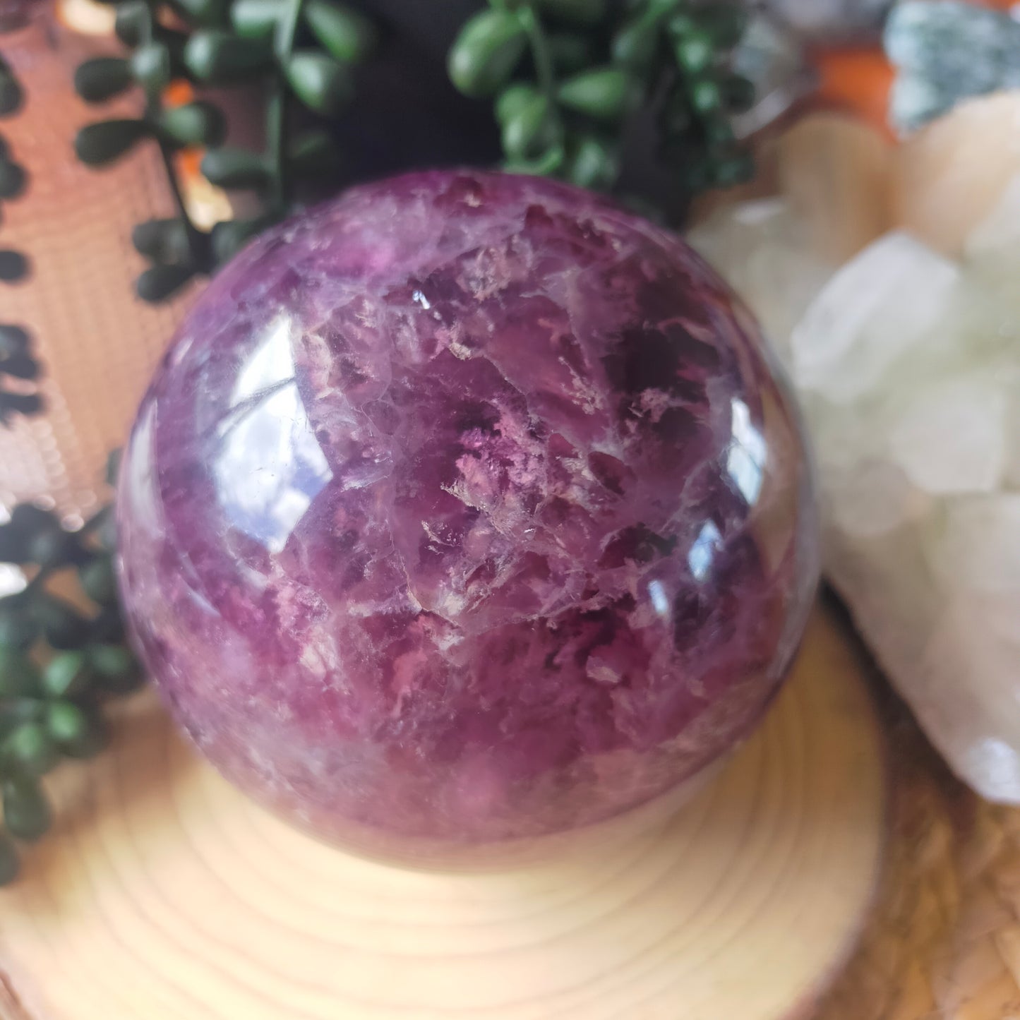 Large Purple Fluorite Sphere