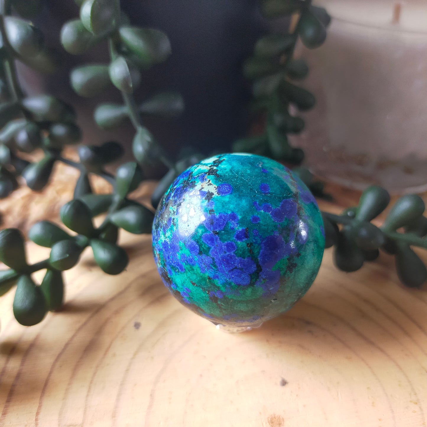 Azurite and Malachite Sphere