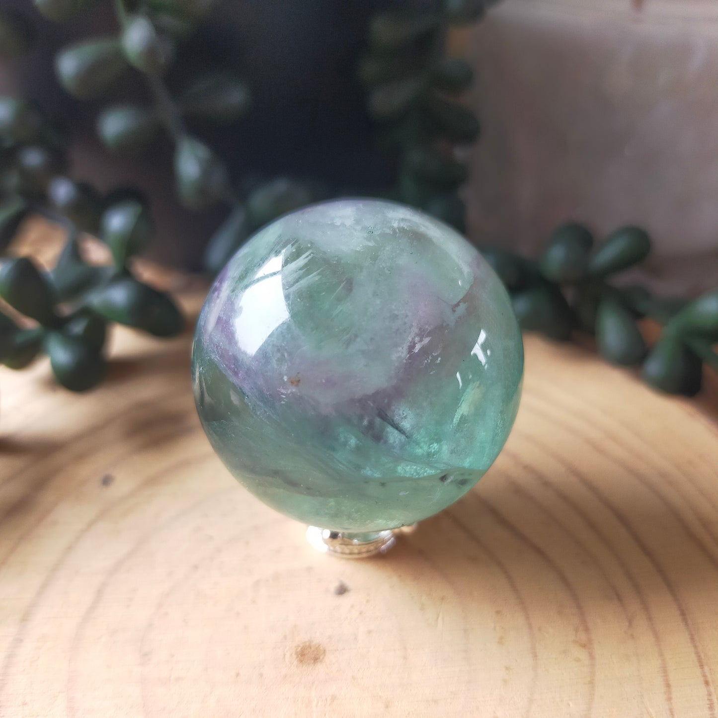 Gorgeous Watermelon Fluorite Sphere