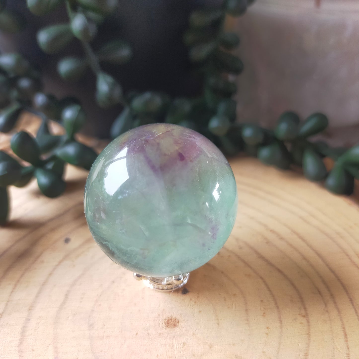 Gorgeous Watermelon Fluorite Sphere