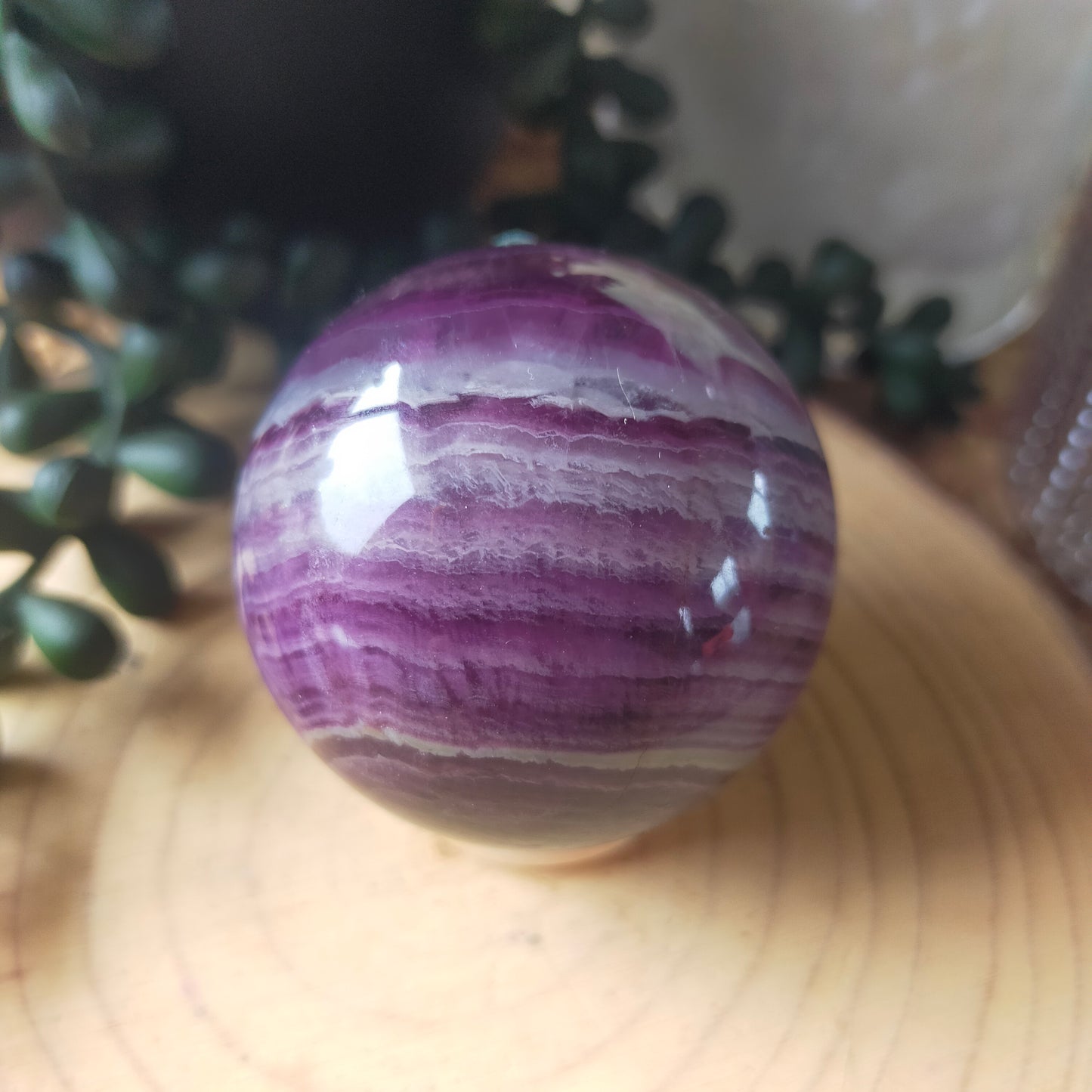 Silky Fluorite Sphere