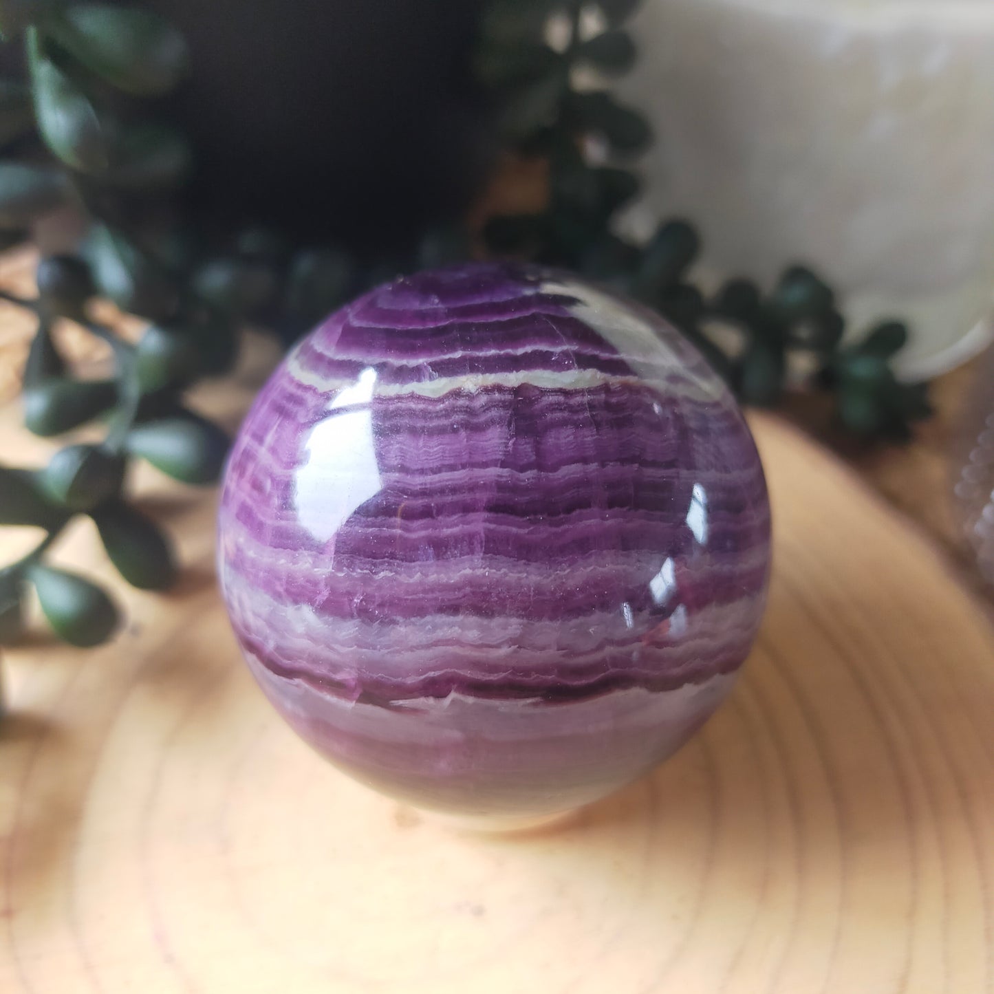 Silky Fluorite Sphere