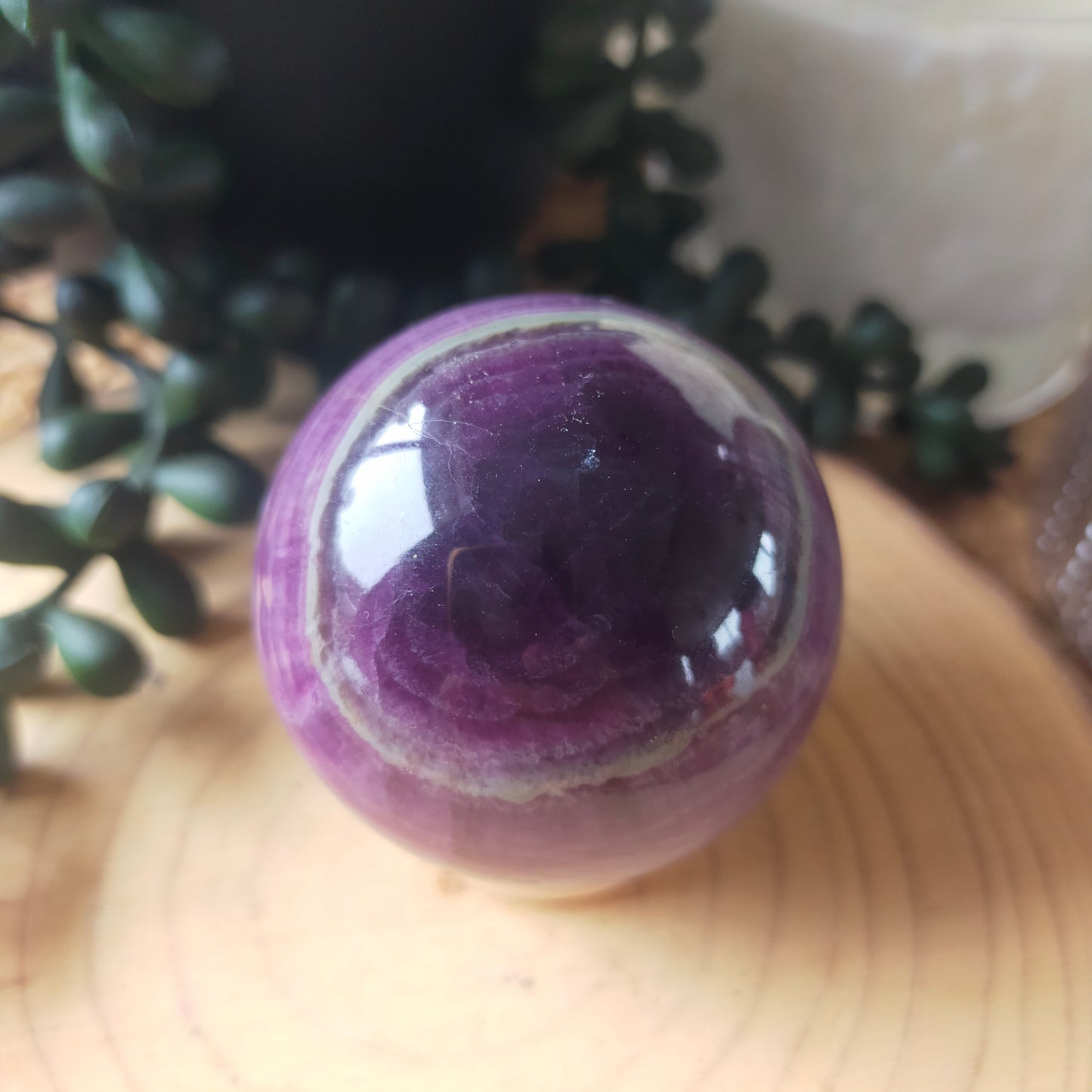 Silky Fluorite Sphere