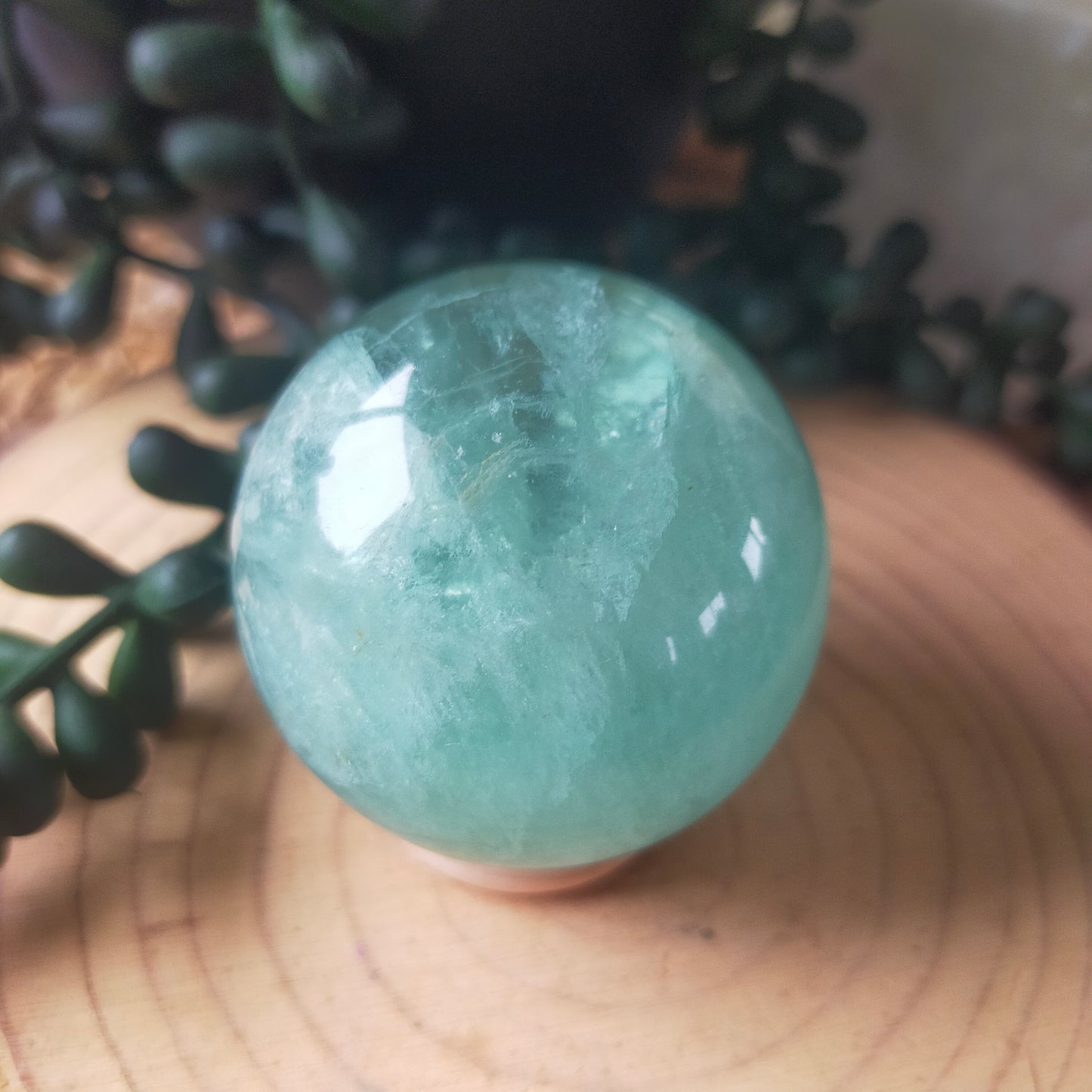 Green Fluorite Sphere