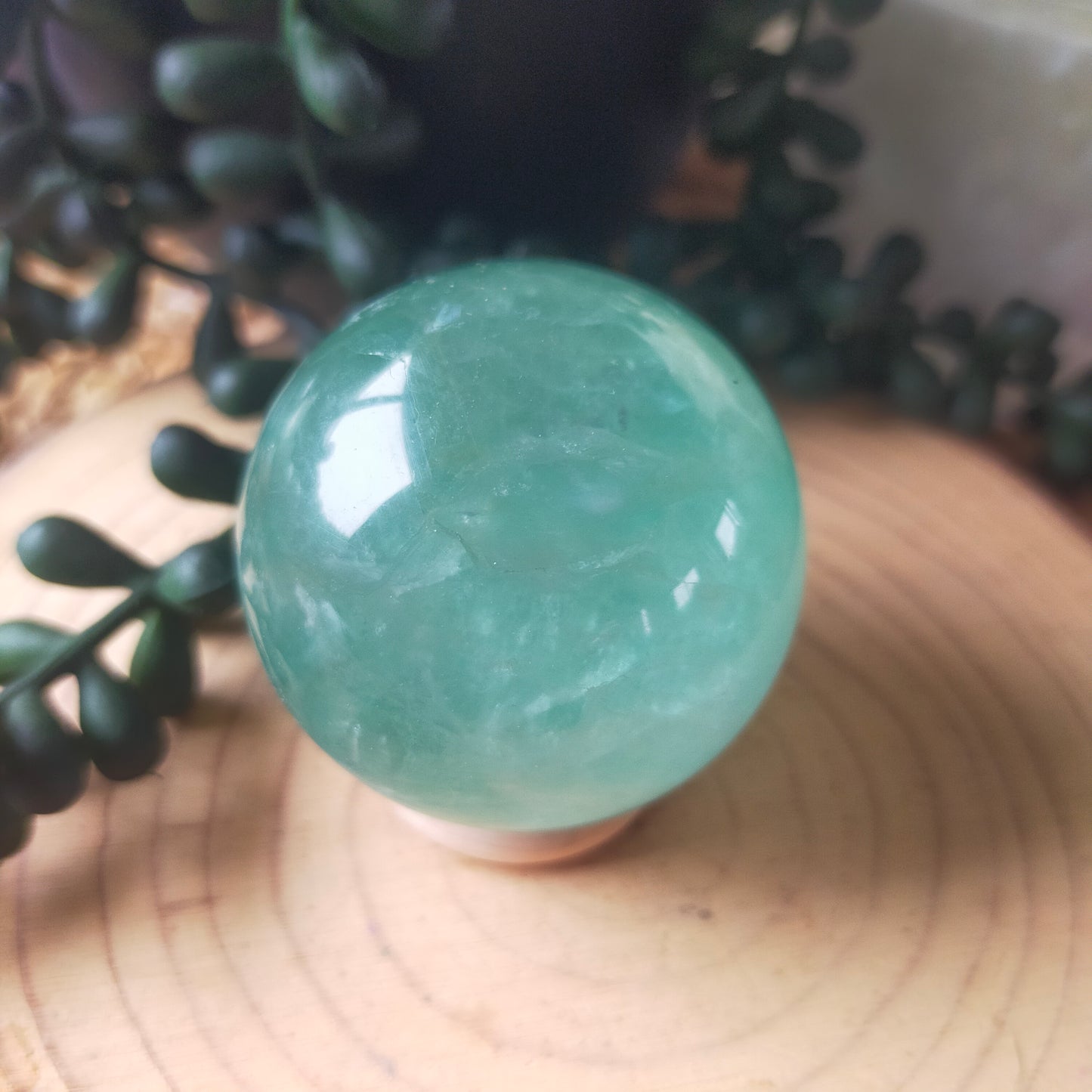 Green Fluorite Sphere