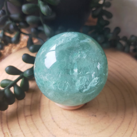 Green Fluorite Sphere