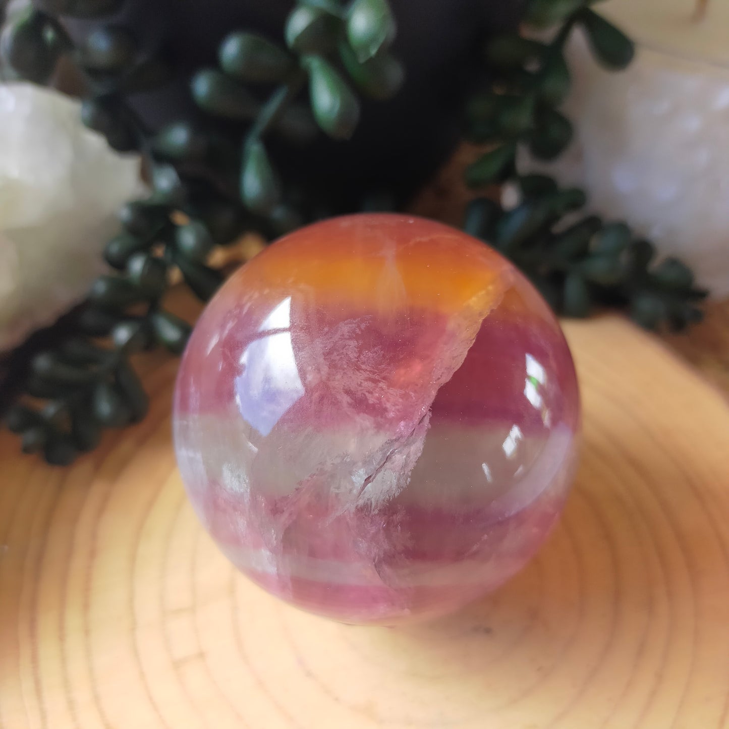 Stunning Candy Fluorite Sphere