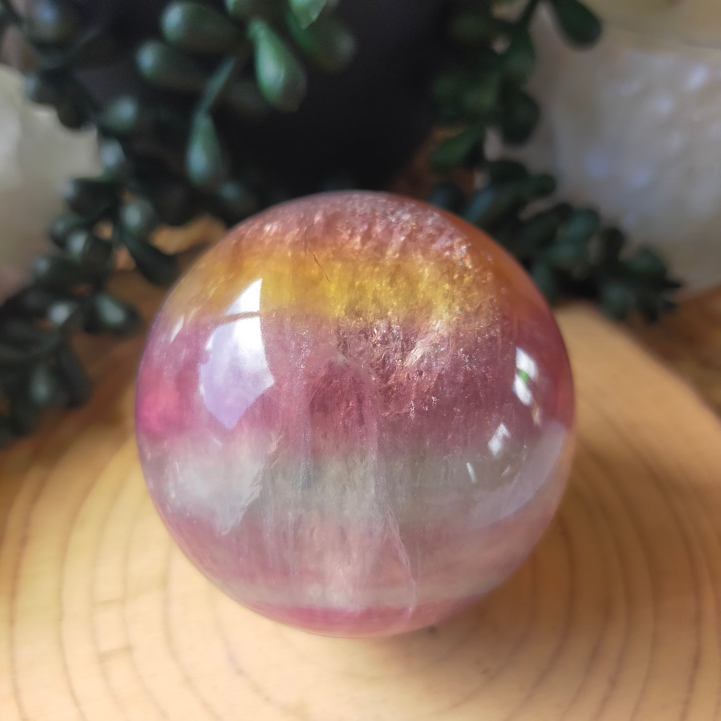 Stunning Candy Fluorite Sphere