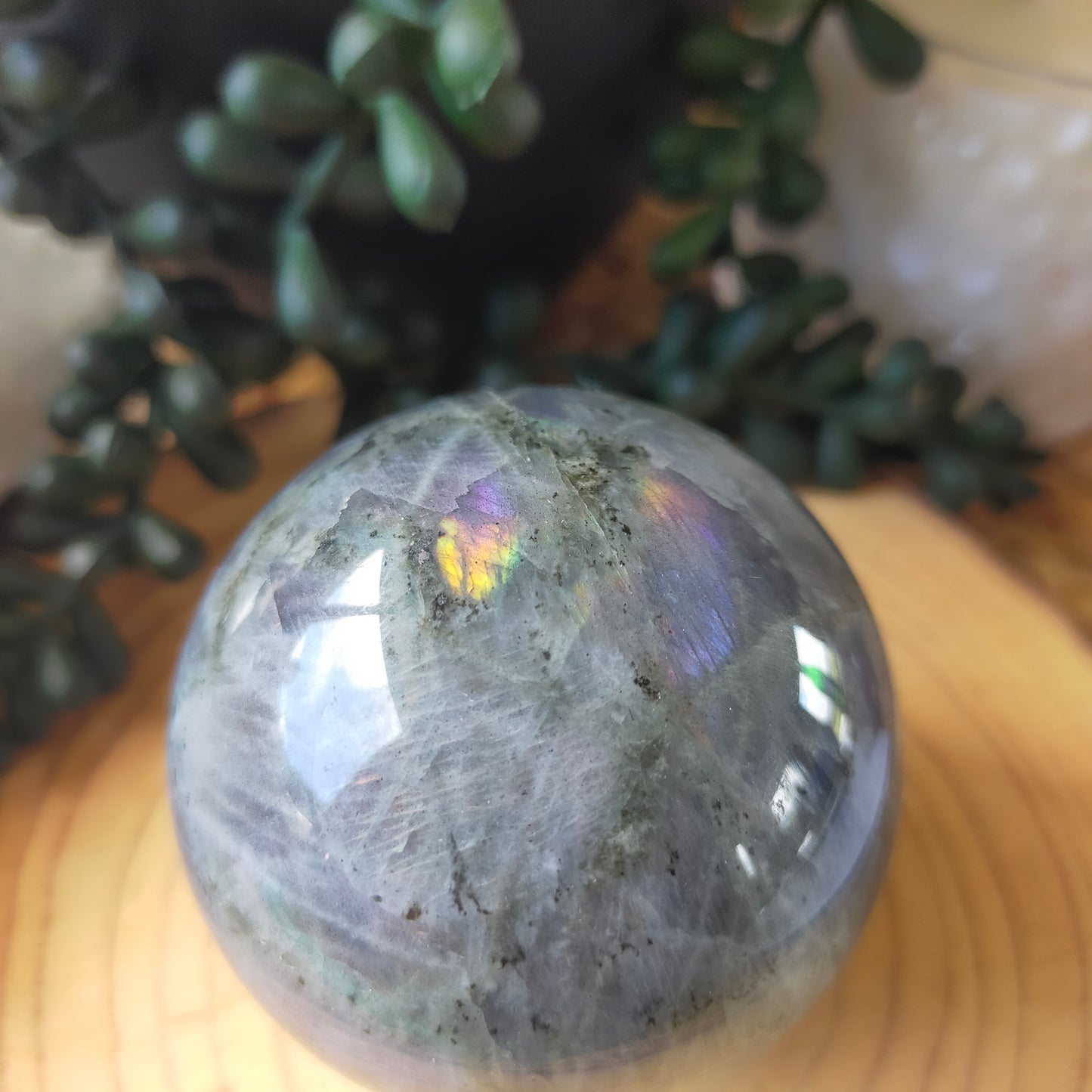 Purple Labradorite Sphere