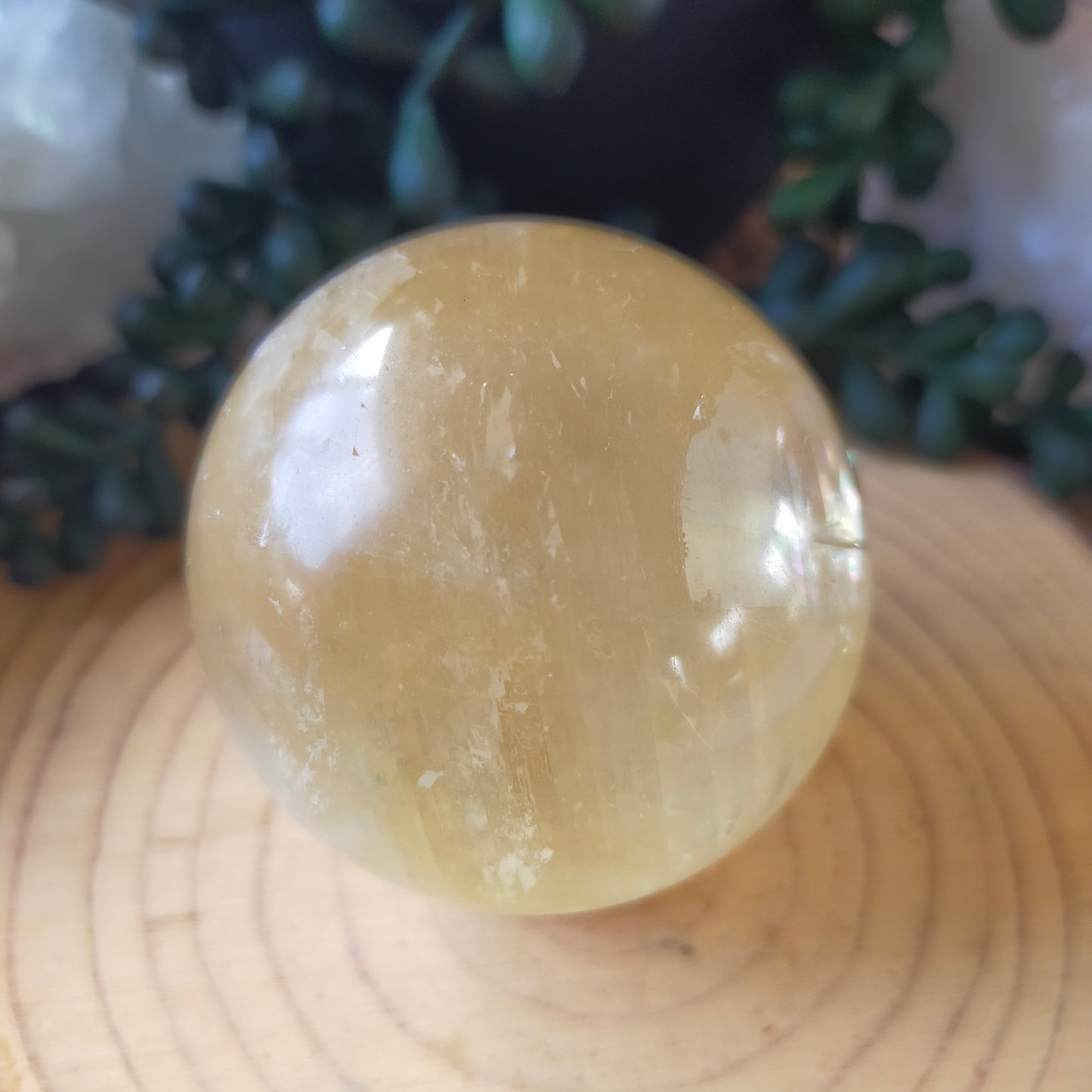 Honey Calcite Sphere