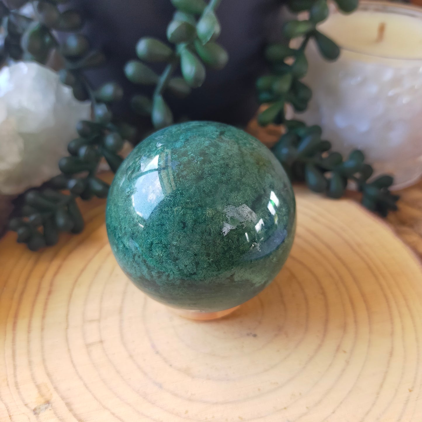 Moss Agate Sphere