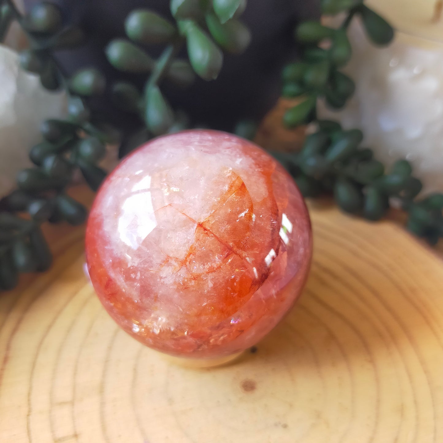 Fire Quartz Sphere