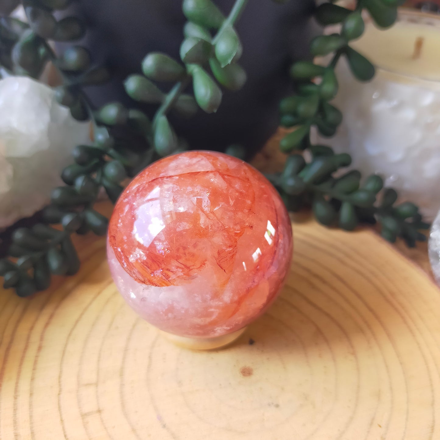 Fire Quartz Sphere