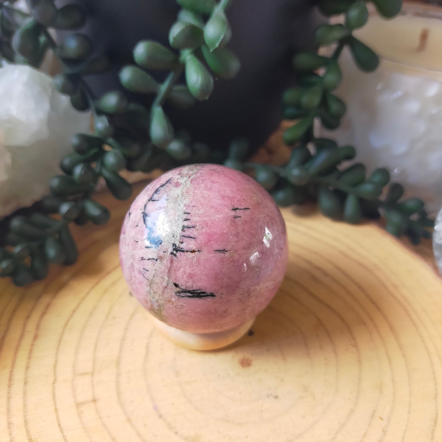 Rhodonite Sphere