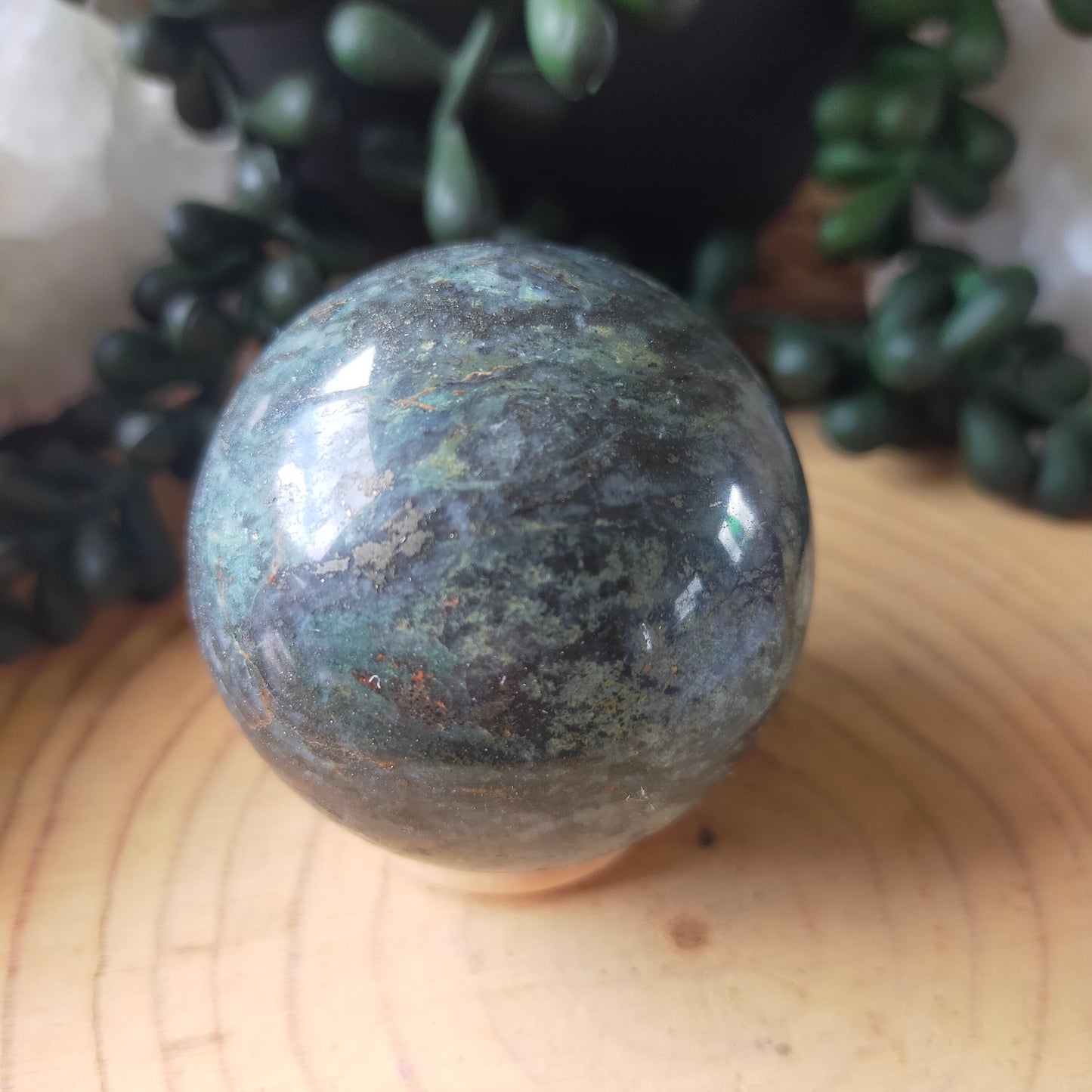 Ocean Jasper with Pyrite Sphere