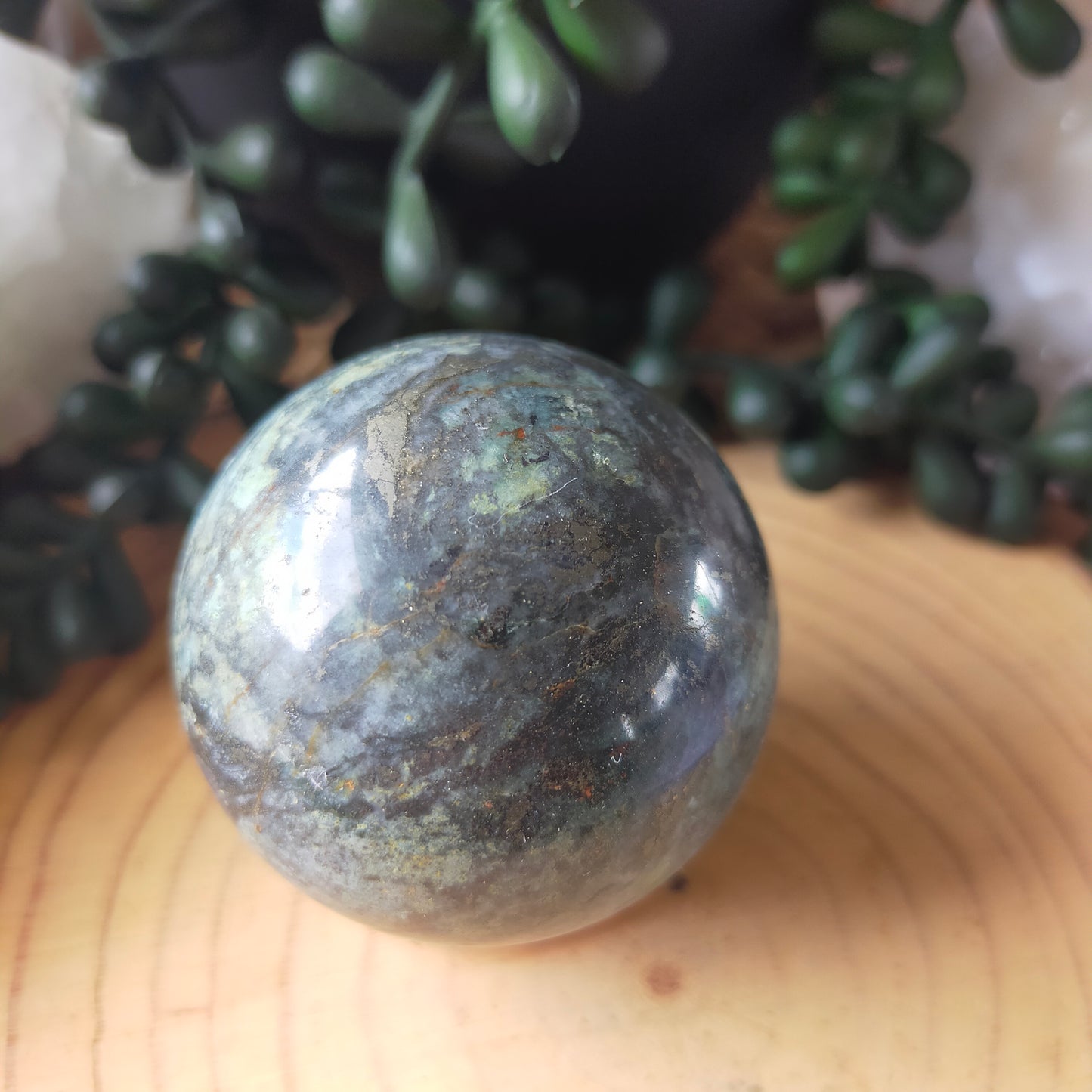 Ocean Jasper with Pyrite Sphere