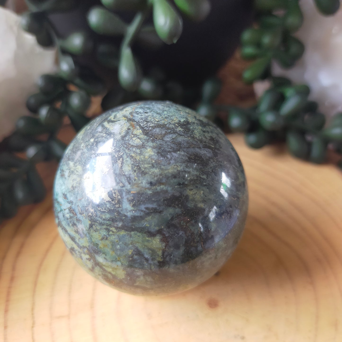 Ocean Jasper with Pyrite Sphere