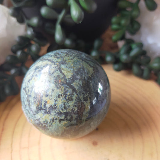 Ocean Jasper with Pyrite Sphere