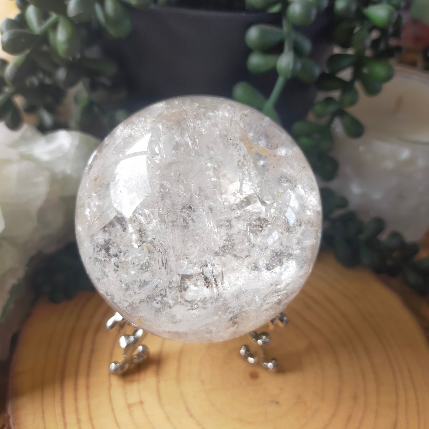 Stunning Clear Quartz Sphere