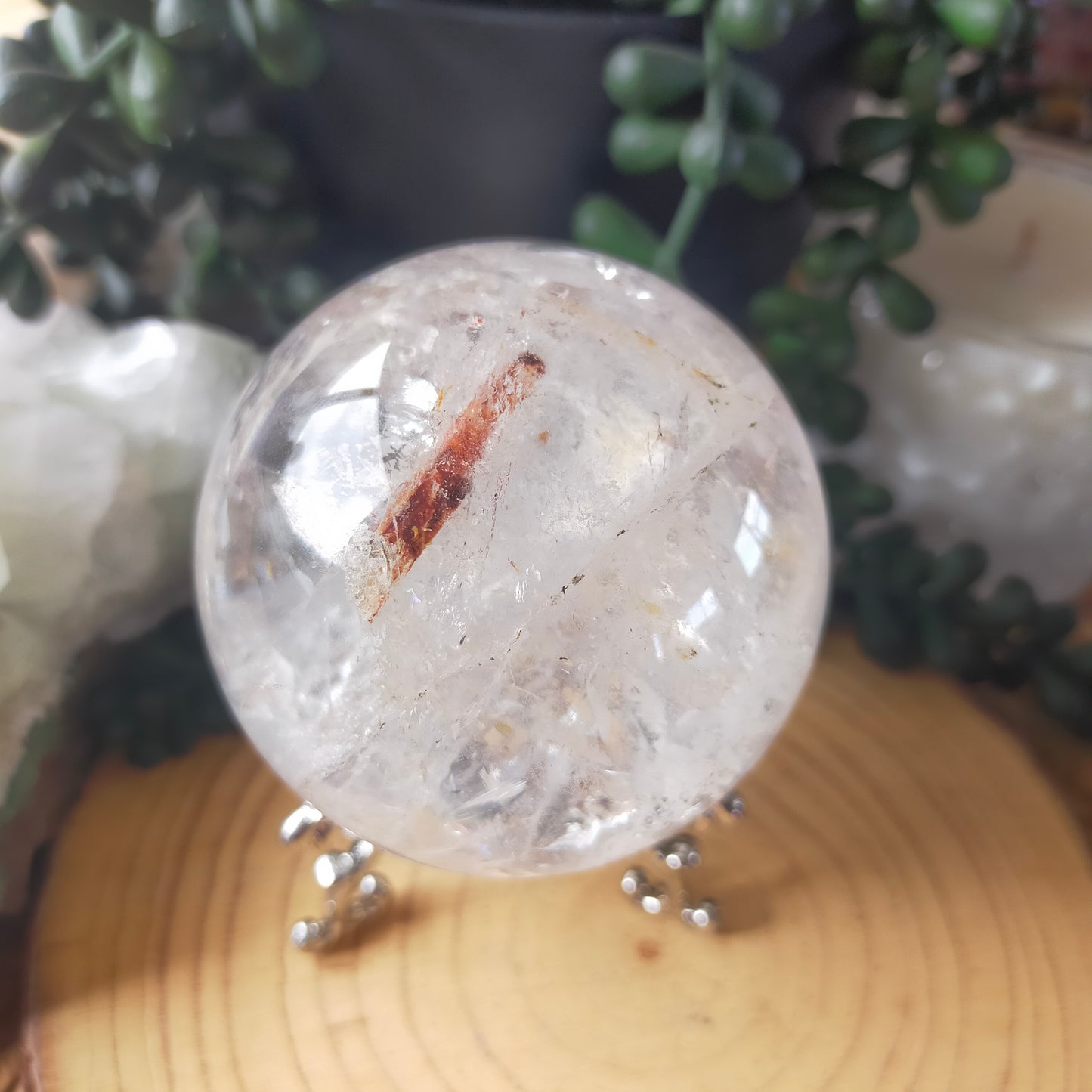 Stunning Clear Quartz Sphere