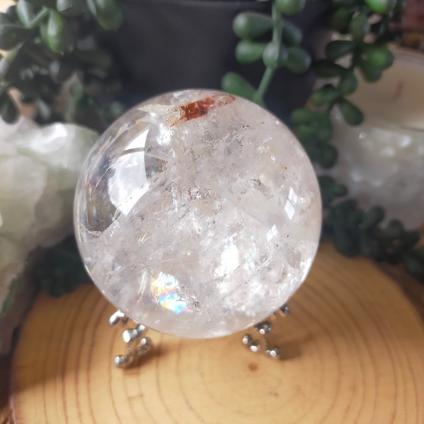 Stunning Clear Quartz Sphere