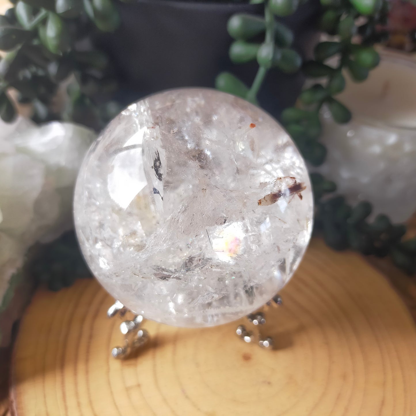 Stunning Clear Quartz Sphere