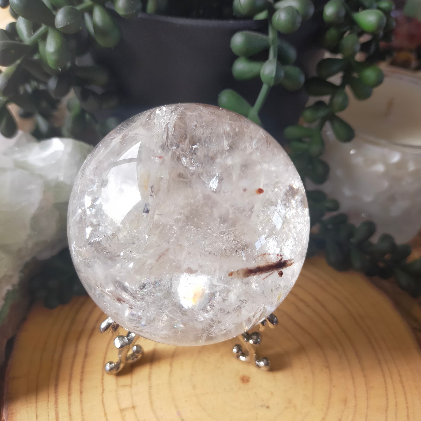 Stunning Clear Quartz Sphere