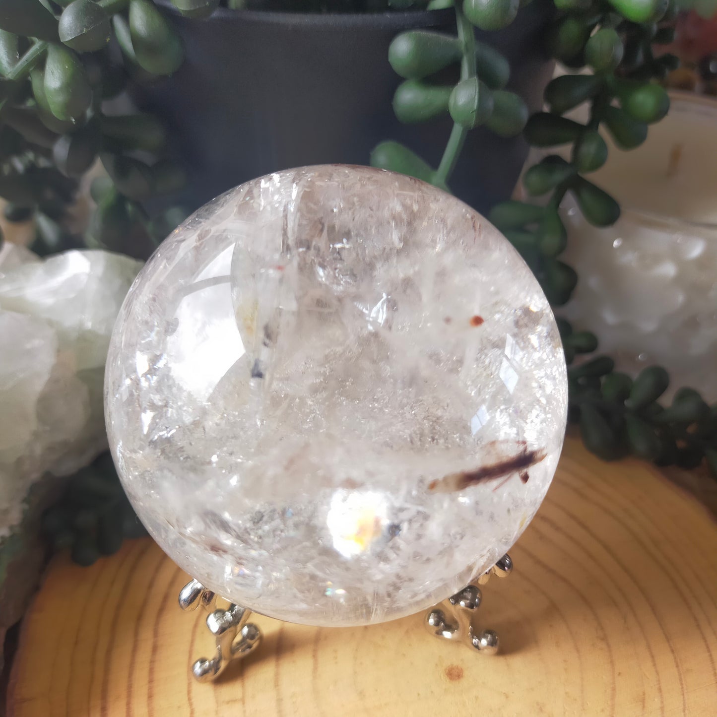 Stunning Clear Quartz Sphere