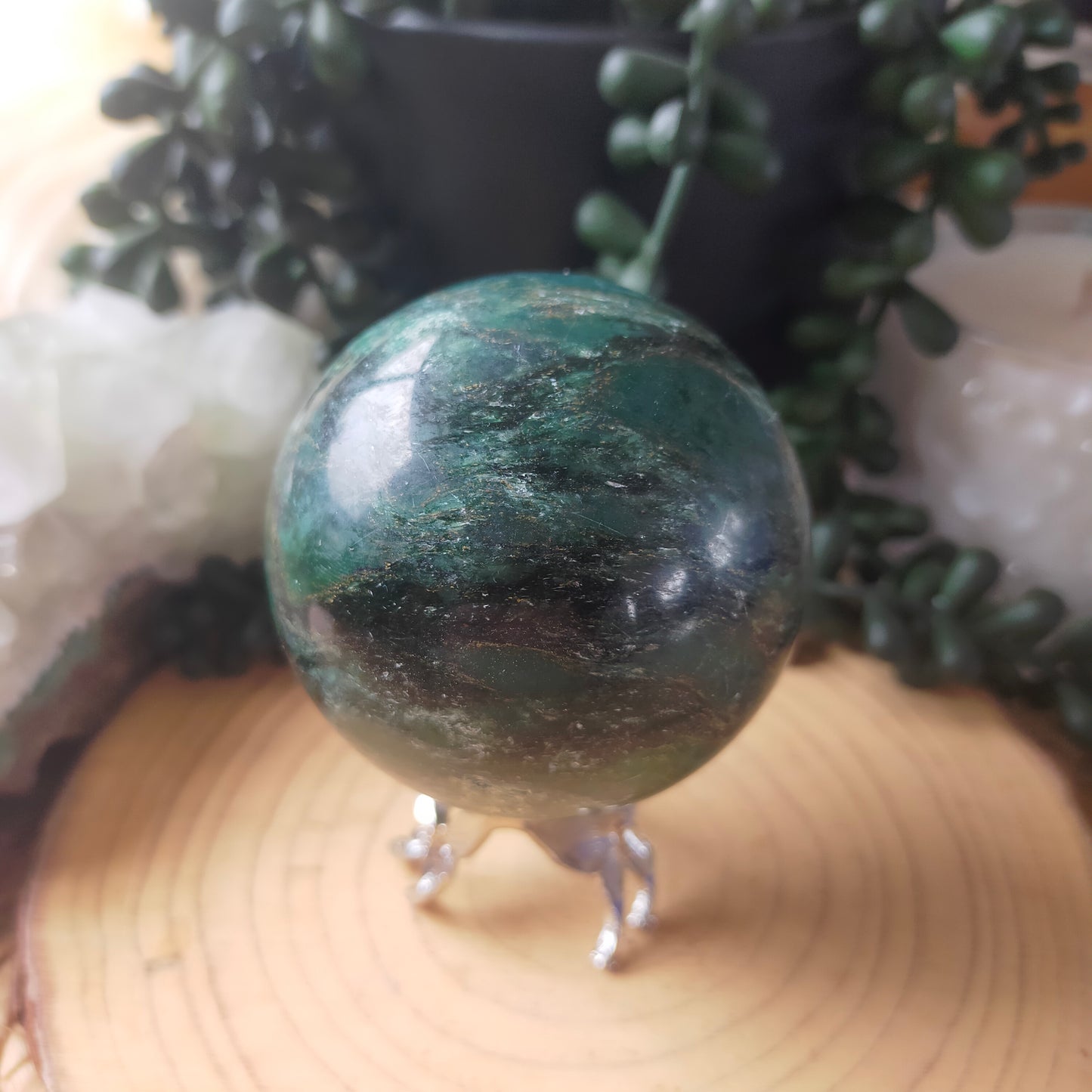 Emerald Jasper Sphere