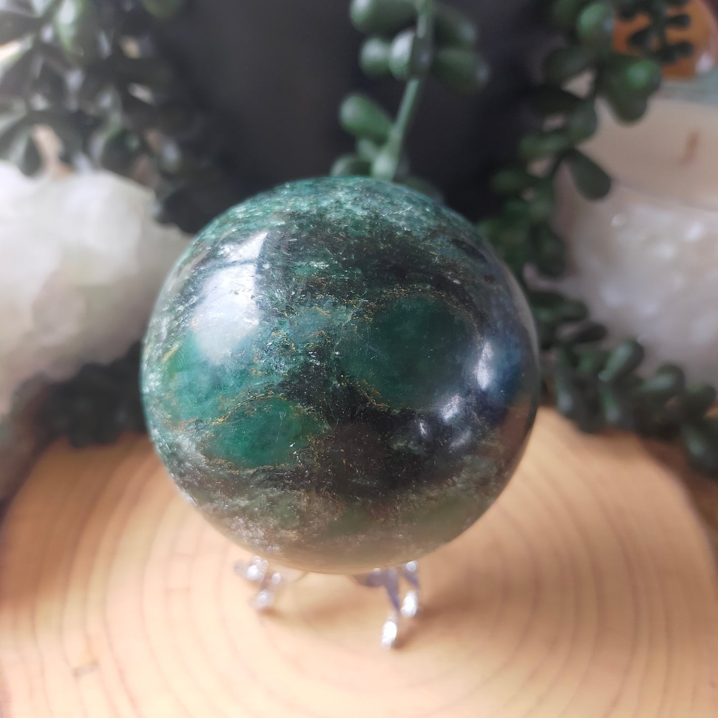 Emerald Jasper Sphere