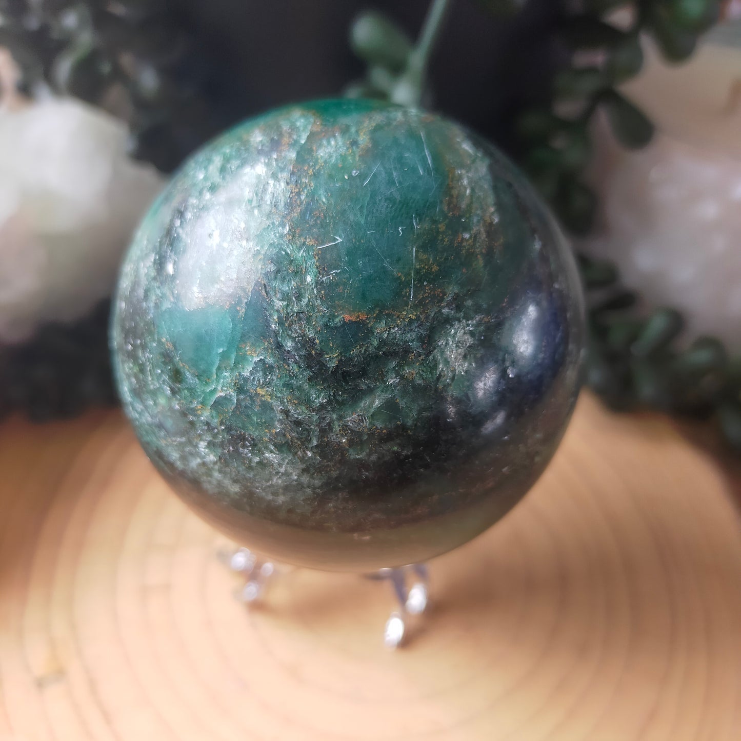 Emerald Jasper Sphere