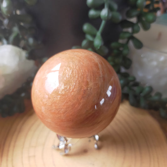 Peach Moonstone Sphere