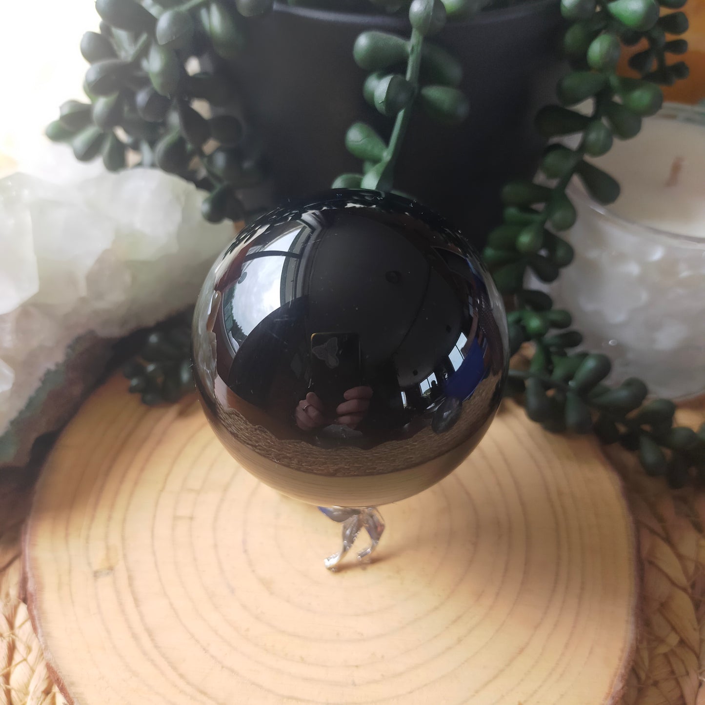 Black Obsidian Sphere