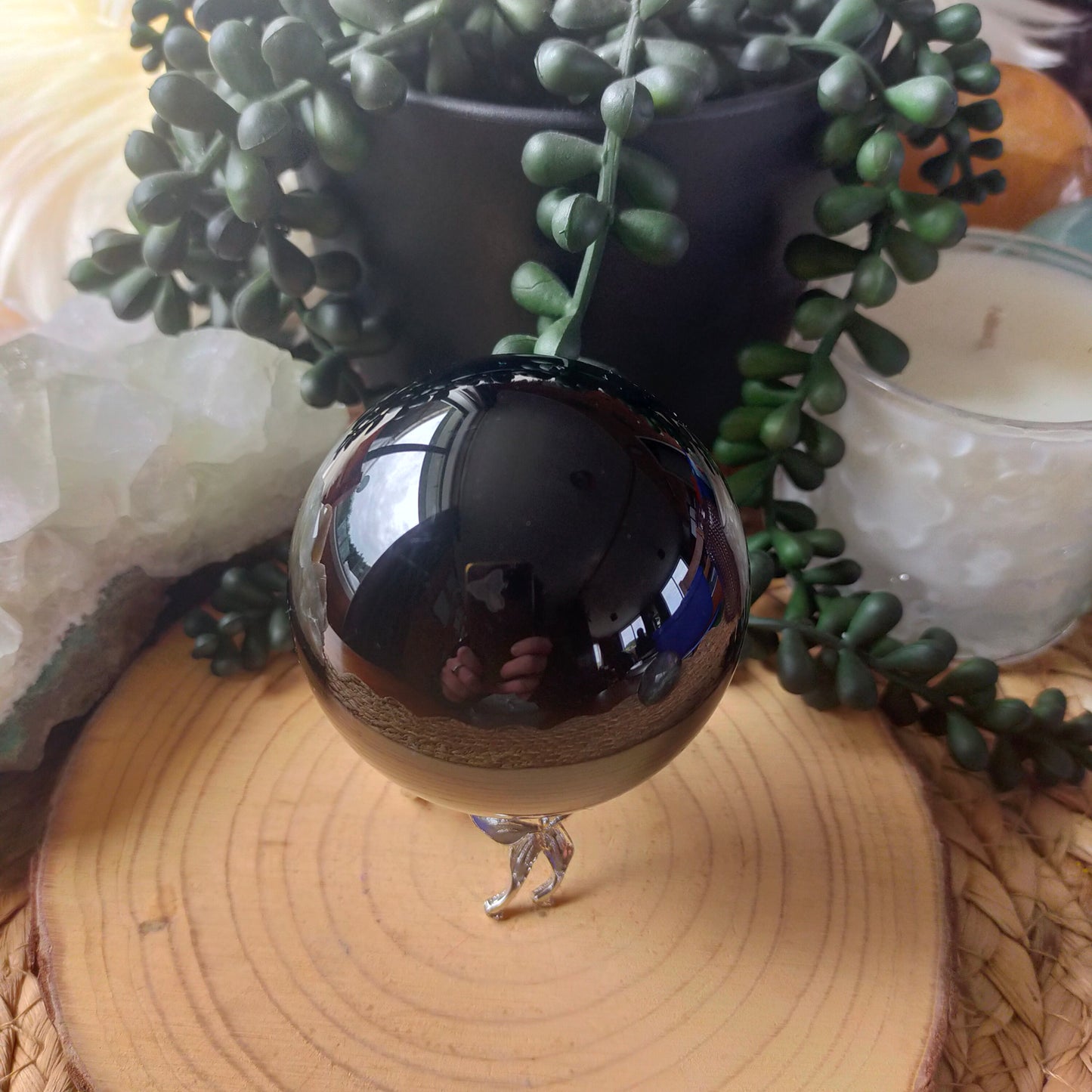 Black Obsidian Sphere